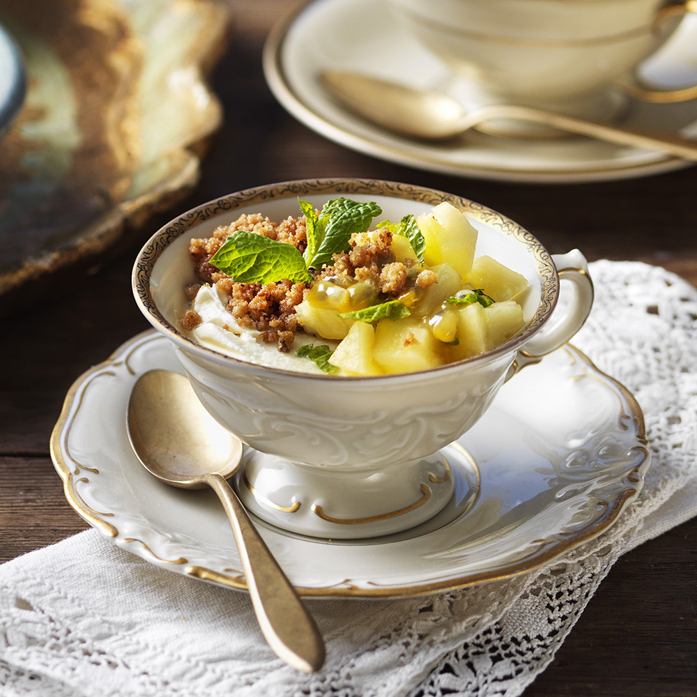 Ananas med mascarponekräm