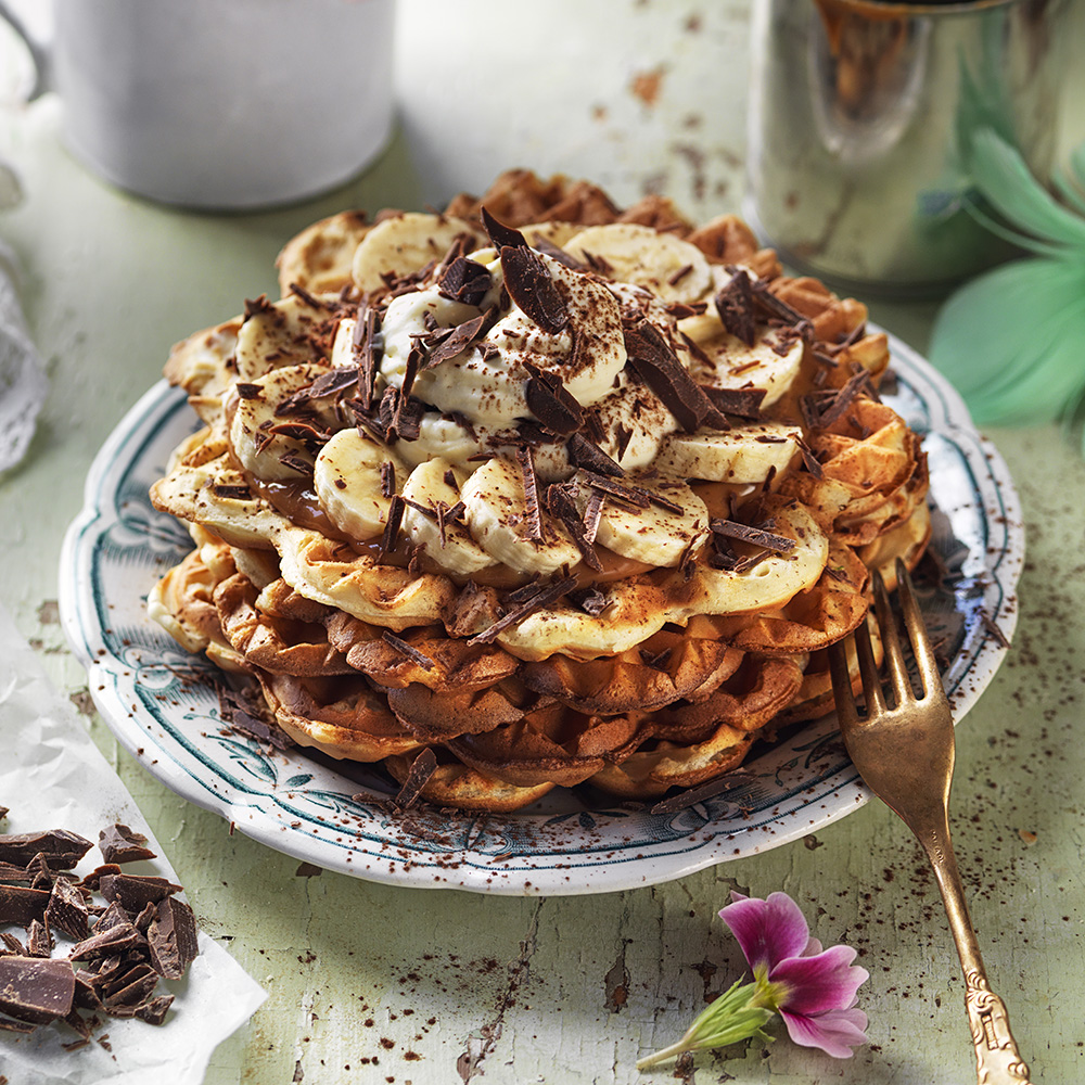 Våfflor med banoffee