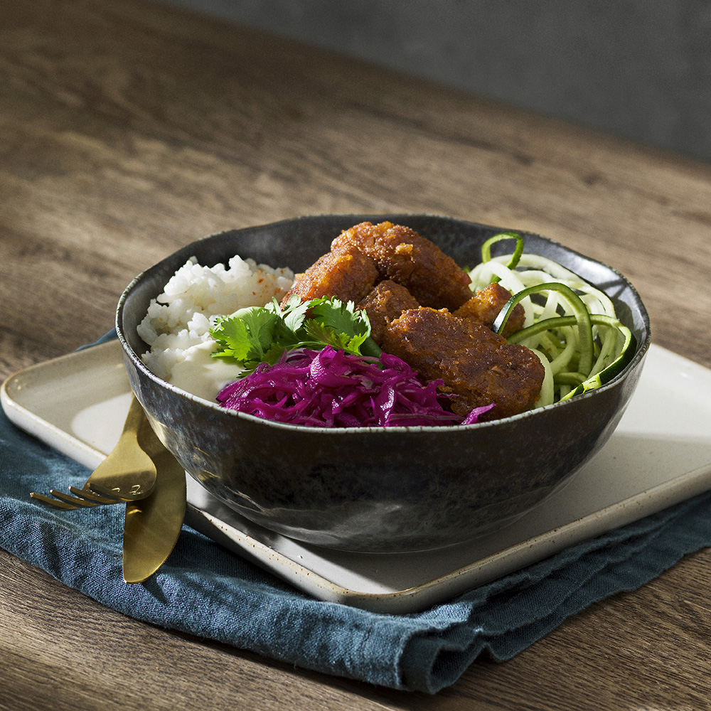 Bowl med ärtnuggets