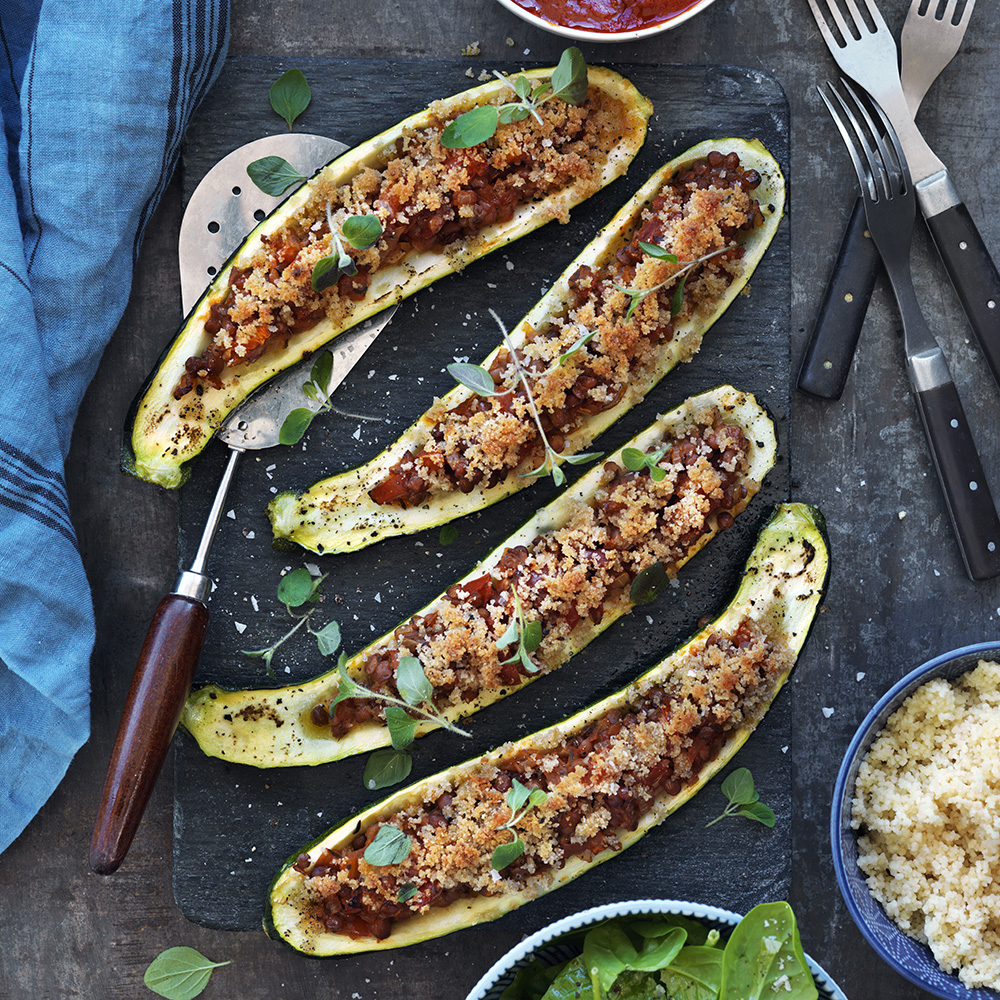 Fylld zucchini