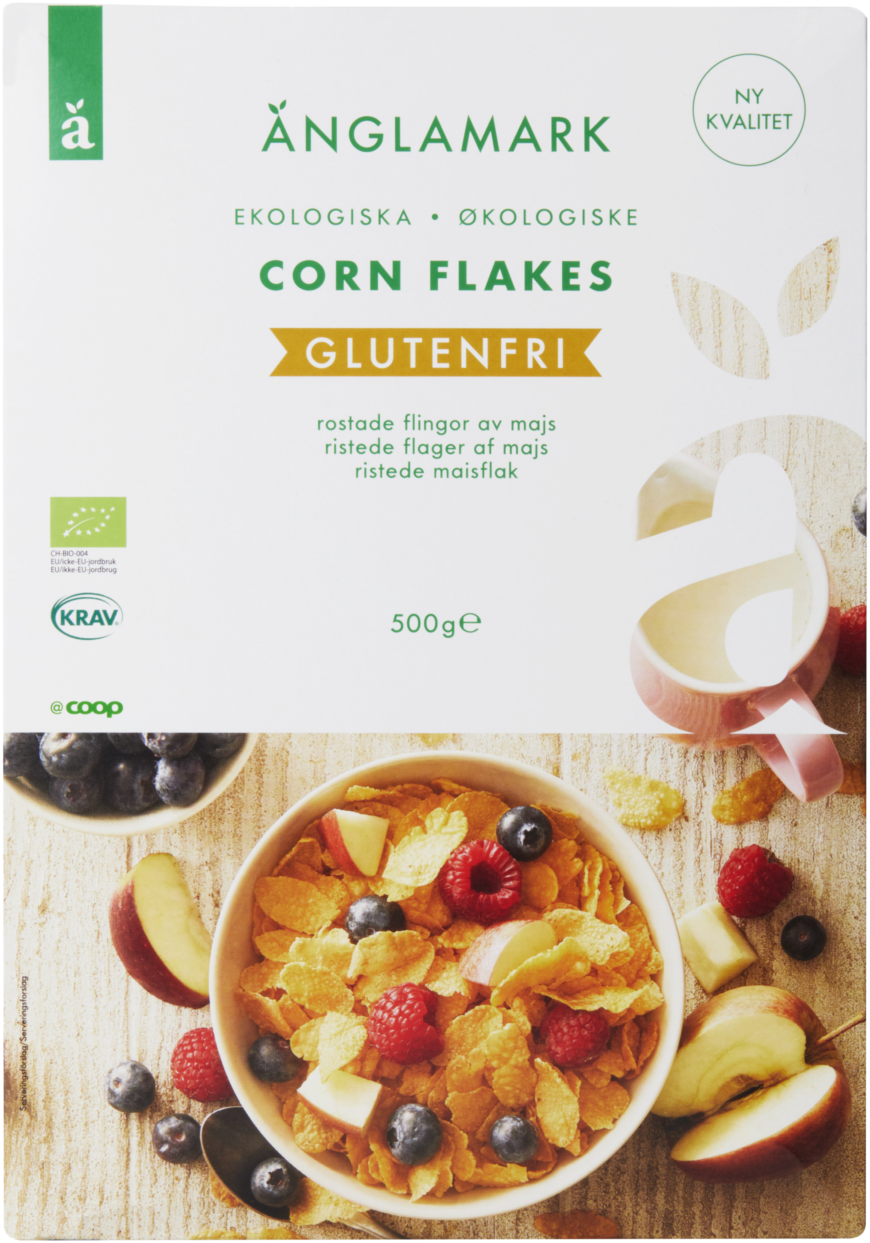 Glutenfria Cornflakes - Änglamark - Coop