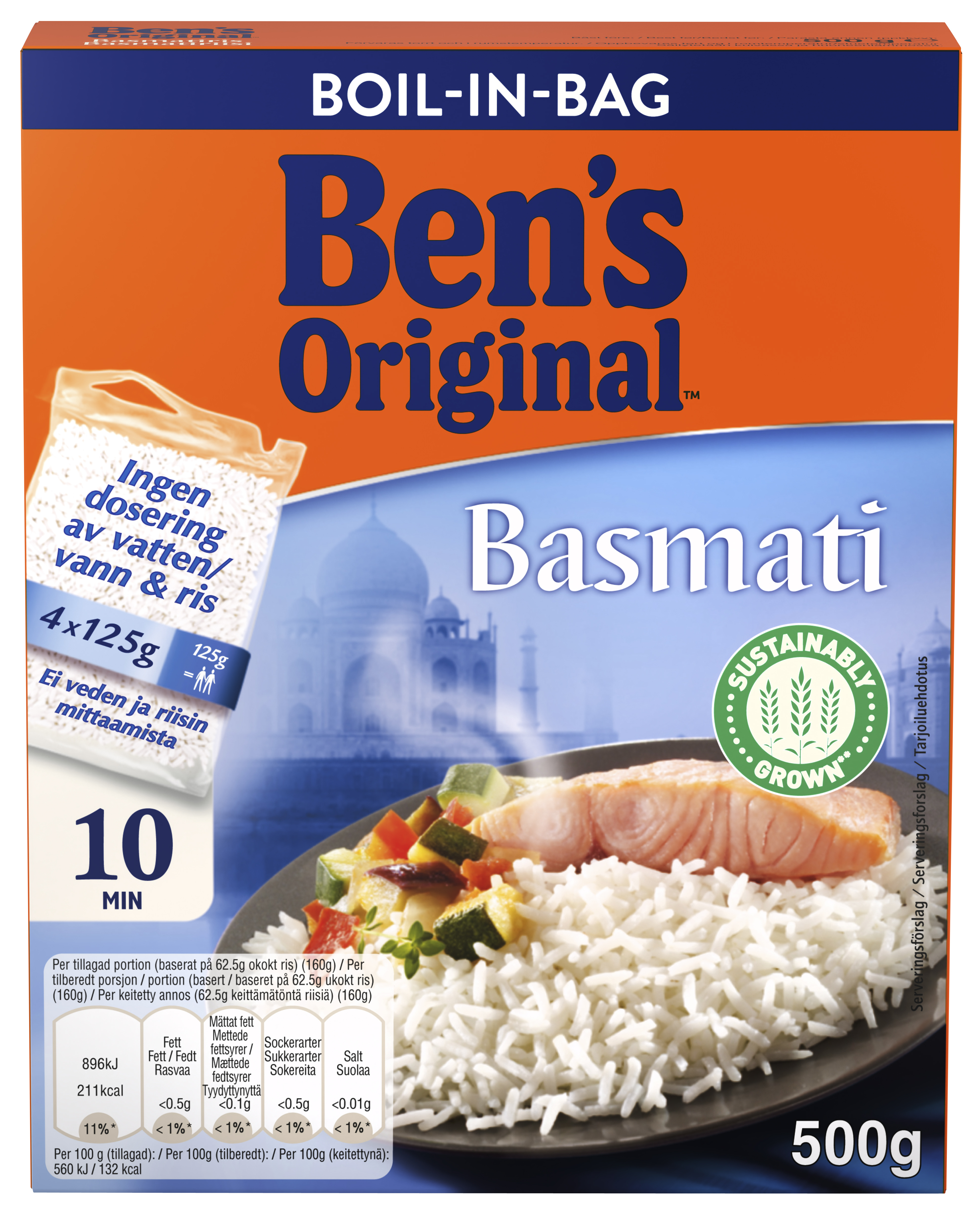 Ris Basmati Boil In Bag BEN'S ORIGINAL Coop