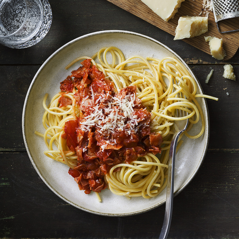 Bolognese på julskinka