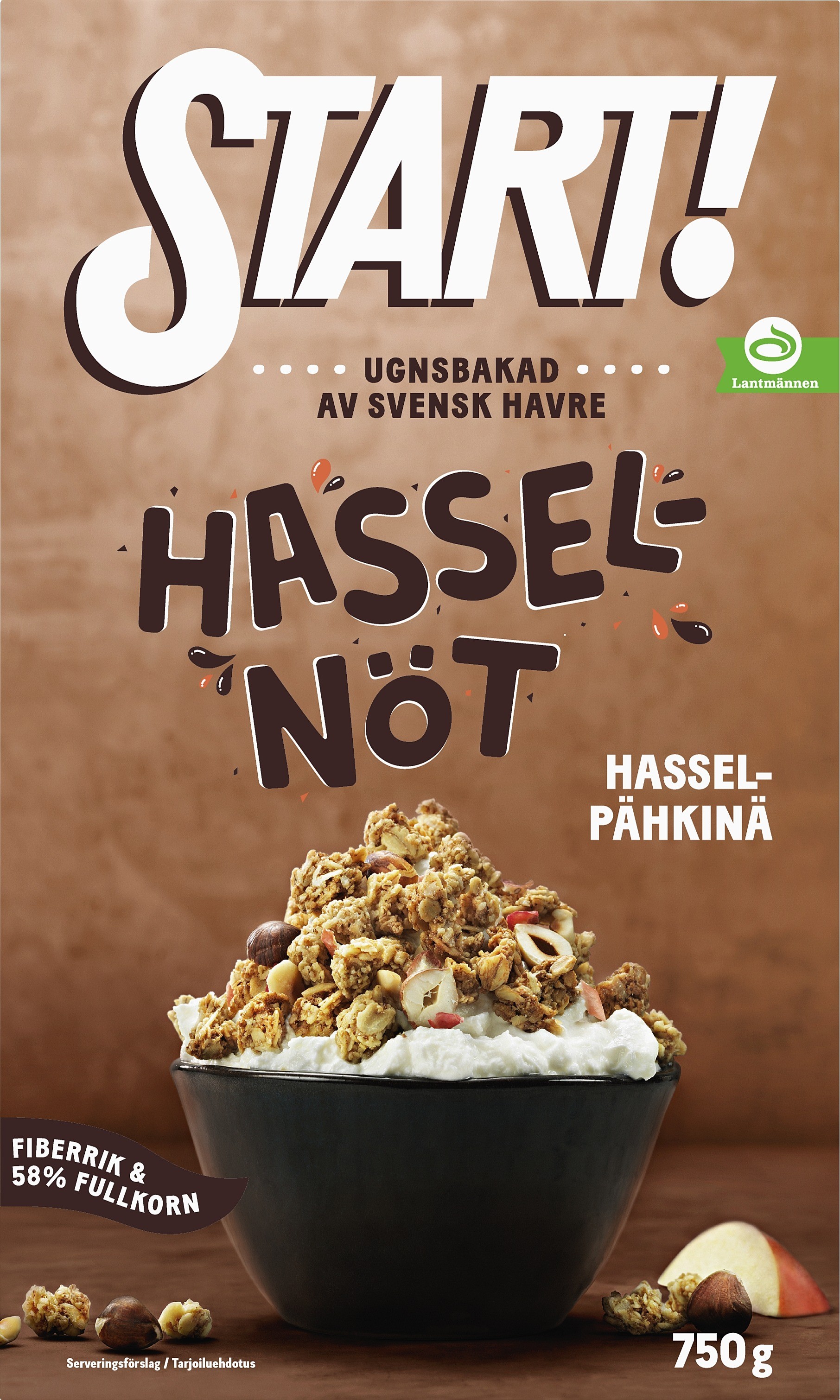 Granola Hasselnöt - START! - Coop