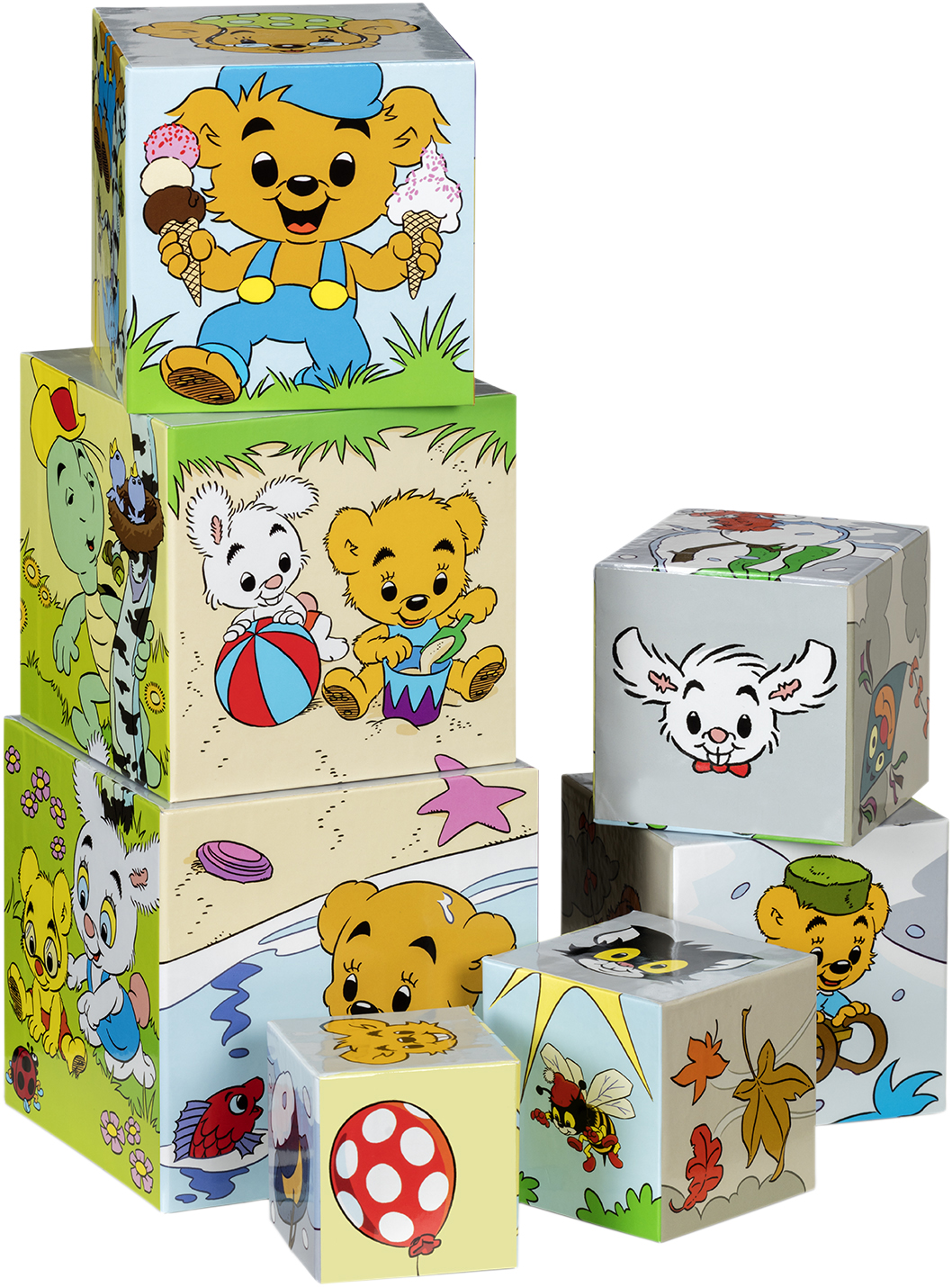 Stapelklossar Bamse Årstider