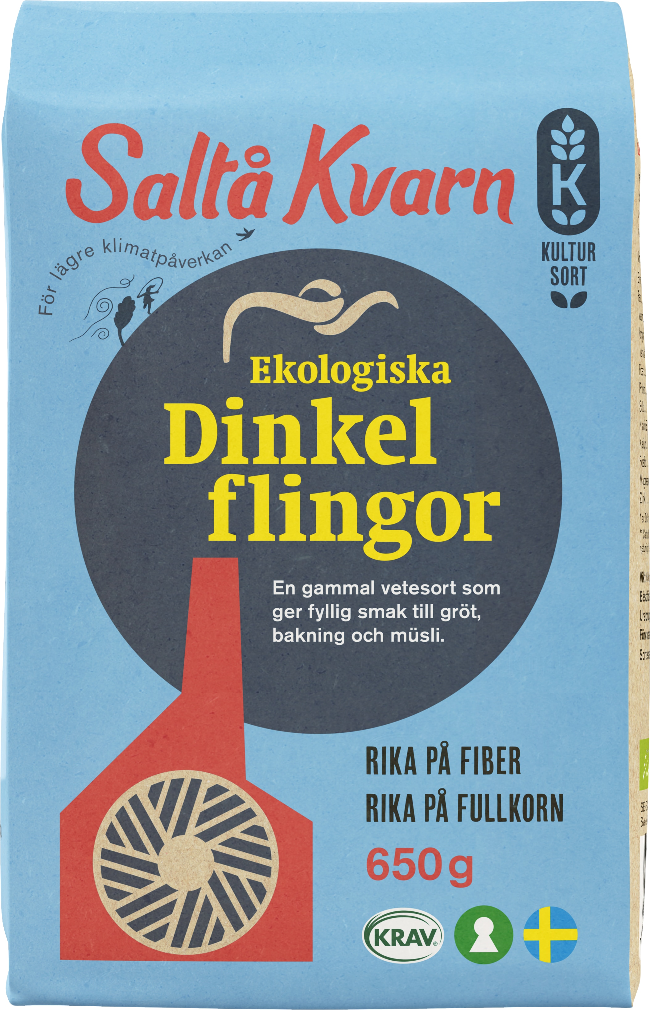 Dinkelflingor Eko - Saltå Kvarn - Coop