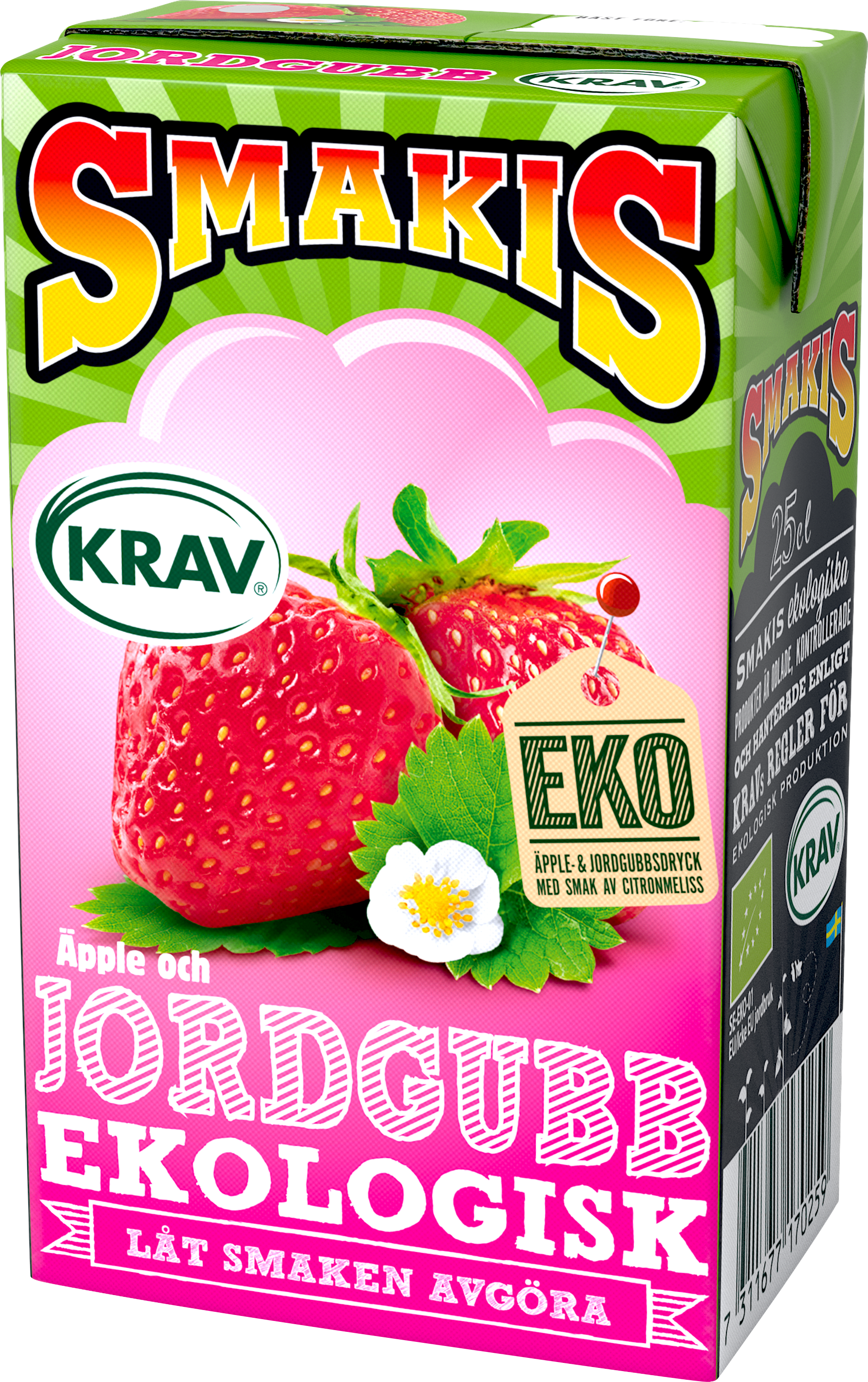 Fruktdryck Jordgubb Eko