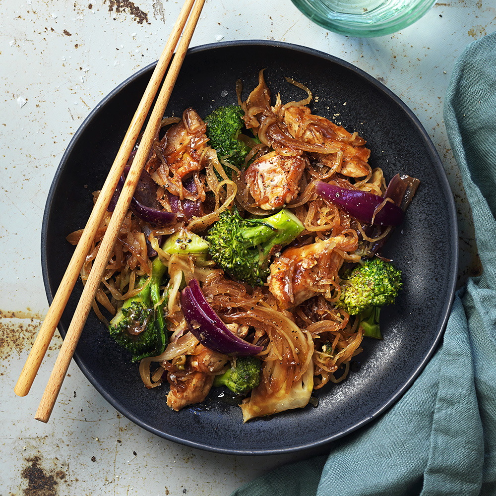 Kycklingwok med hoisinsås