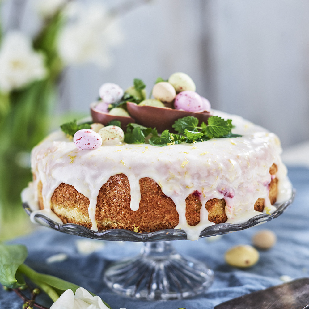 Citrontårta med glasyr