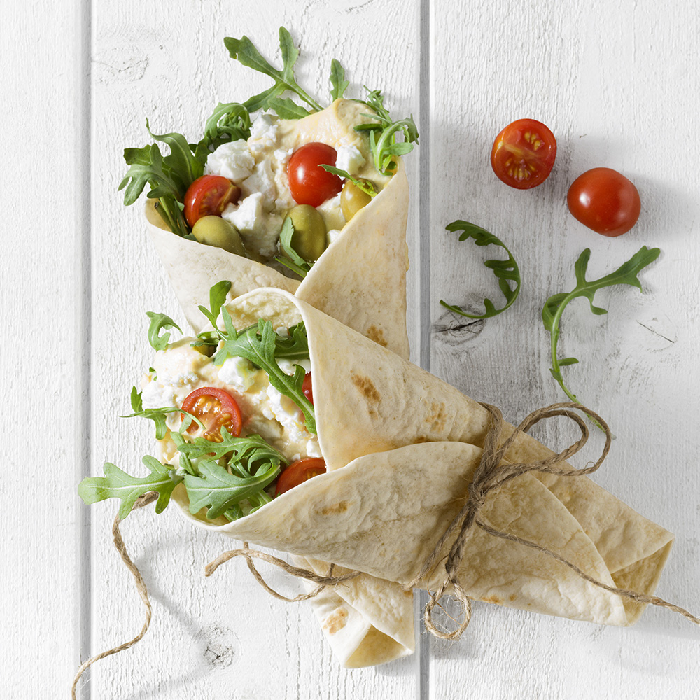 Wraps med hummus