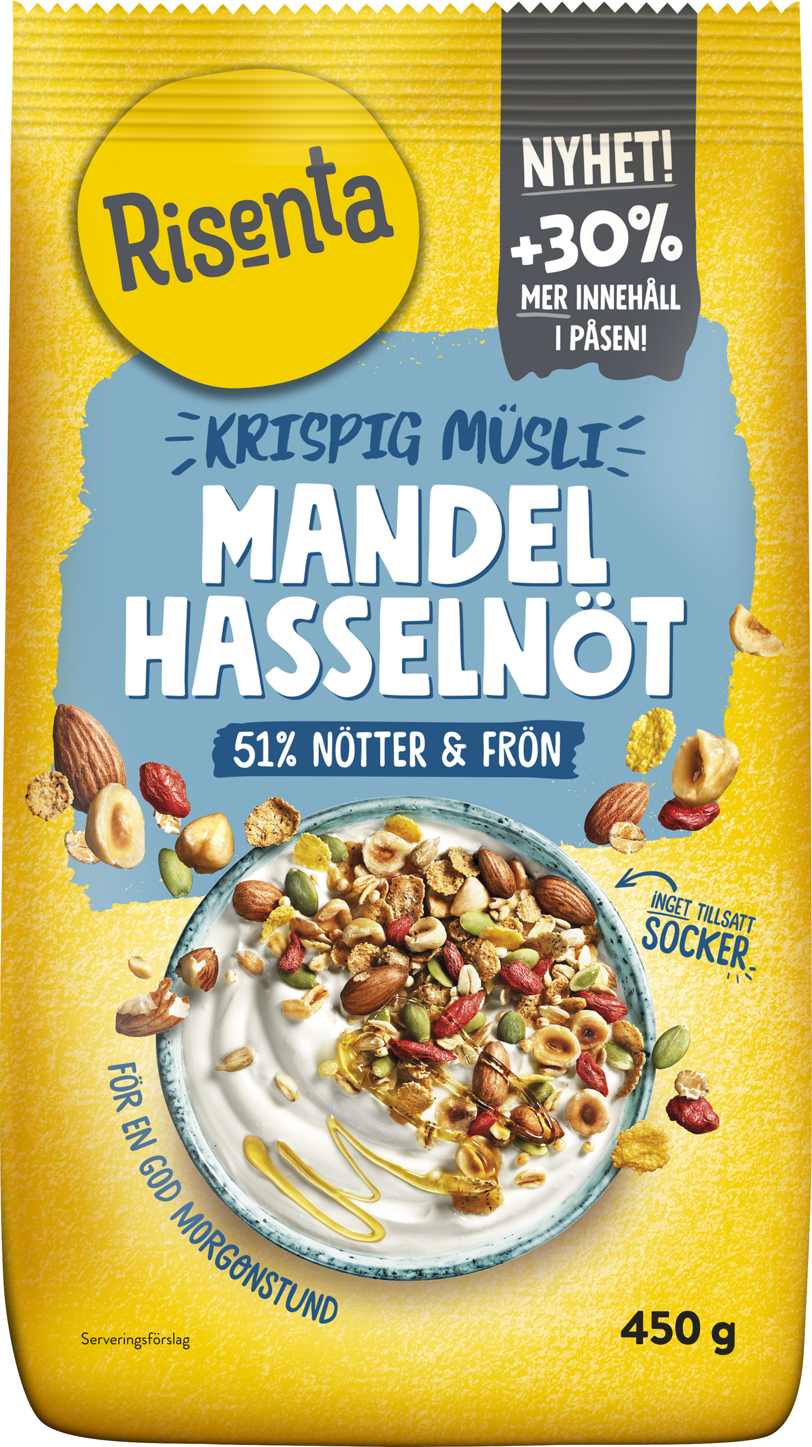 Krispig müsli Mandel & hasselnöt - Risenta - Coop