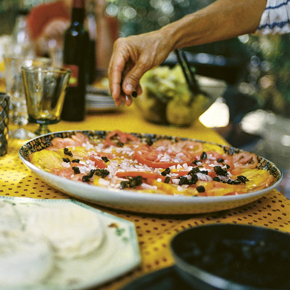 Bifftomat med friterad kapris