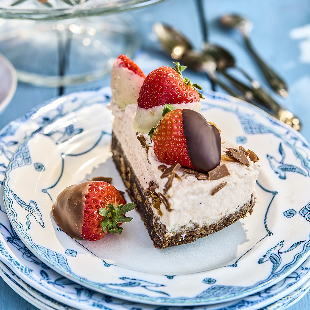 Jordgubbstårta med daim