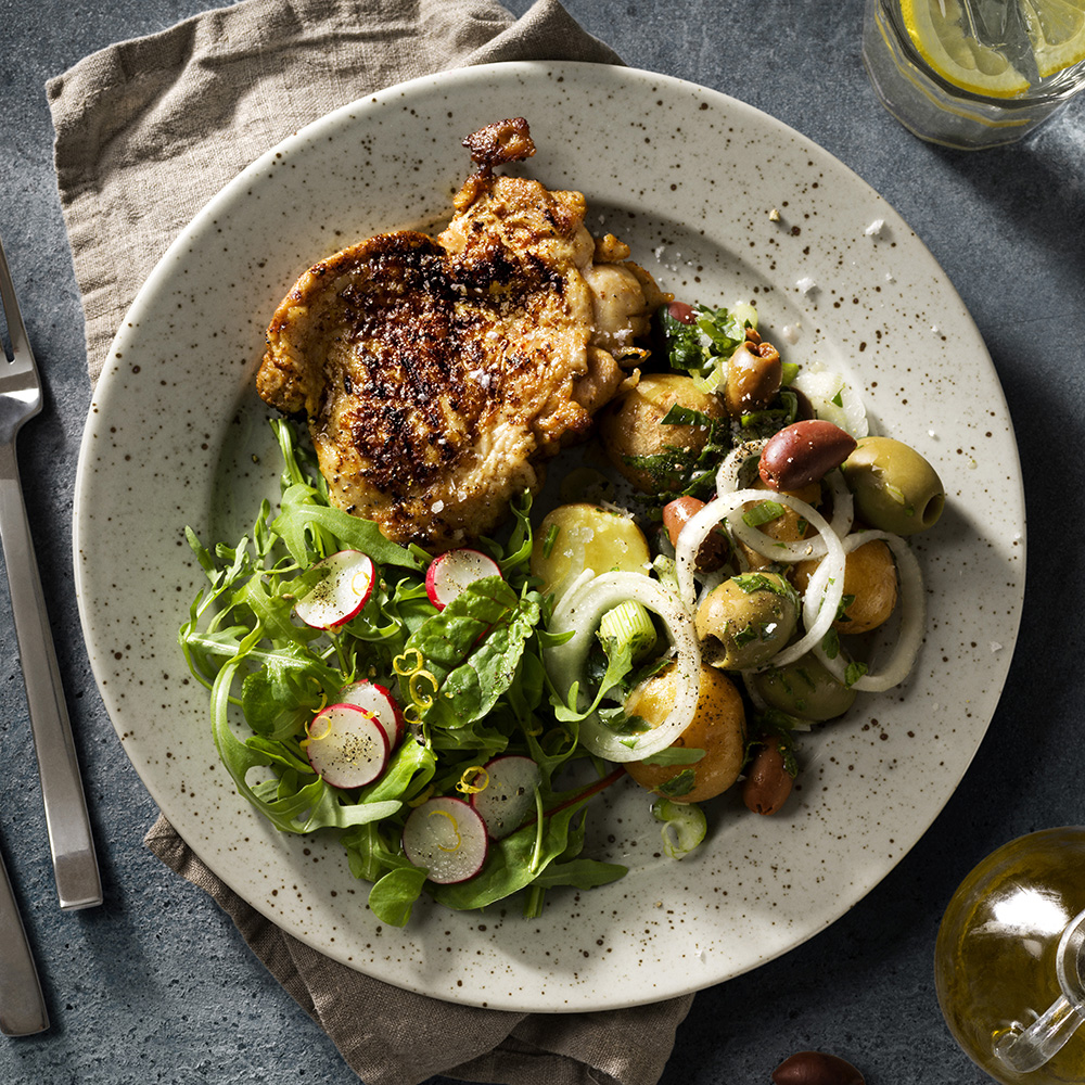 Grillad kycklingsteak med potatissallad