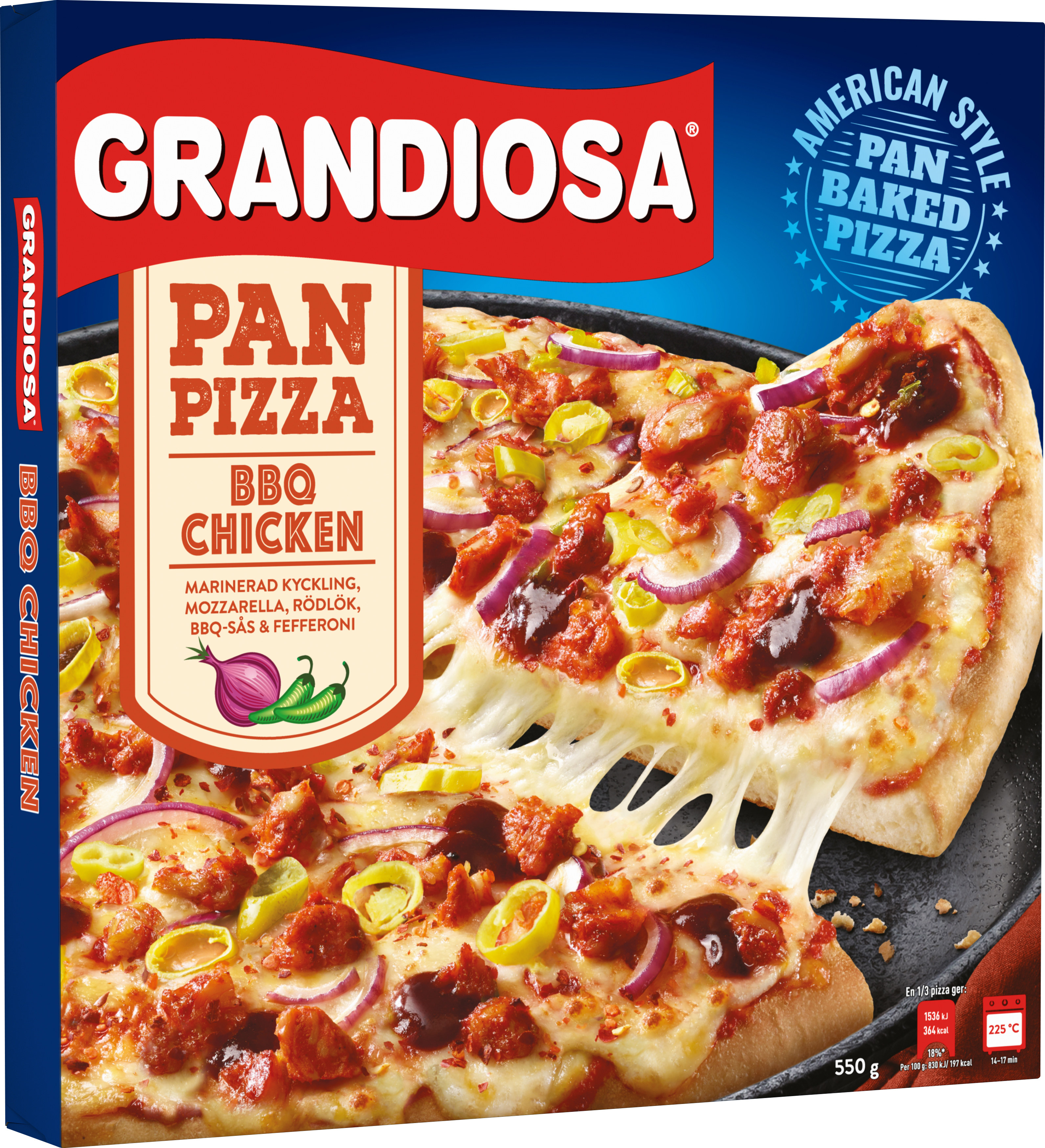 Pan Pizza BBQ Chicken Grandiosa Coop