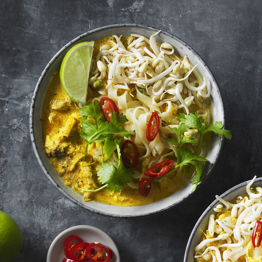 Laksa med kyckling