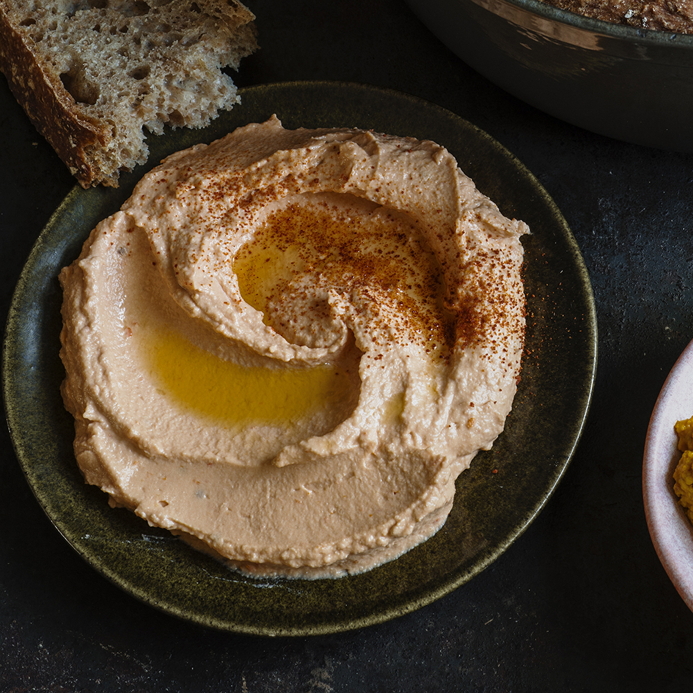 Hummus med soltorkad tomat