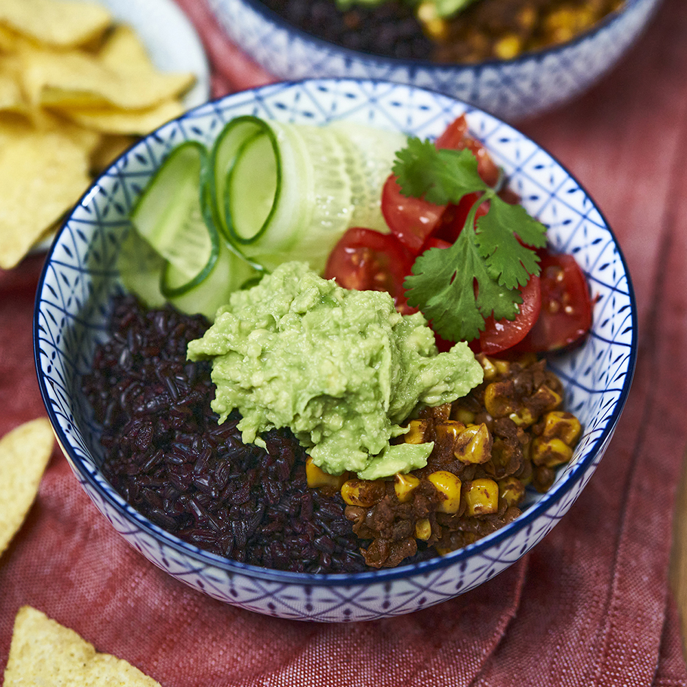 Tacobowl med linser