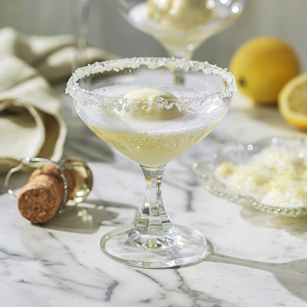 Prosecco med sorbet