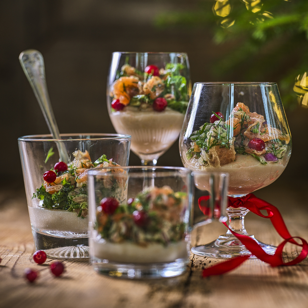Gravad lax i glas