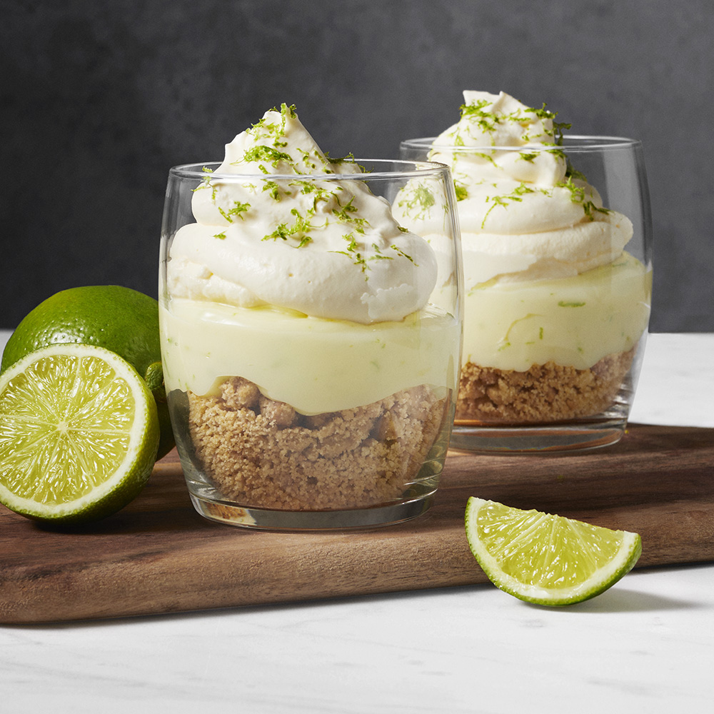 Key lime pie i glas