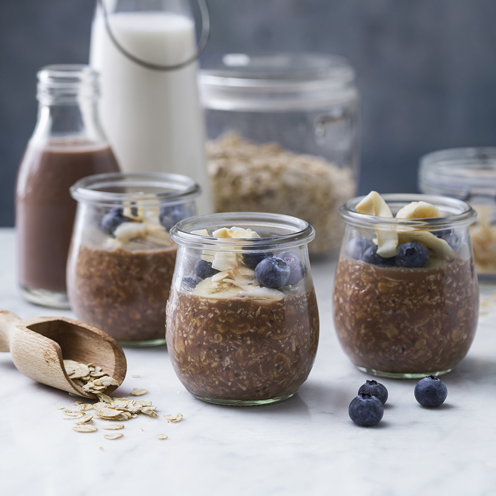Overnight oats med chokladsmak
