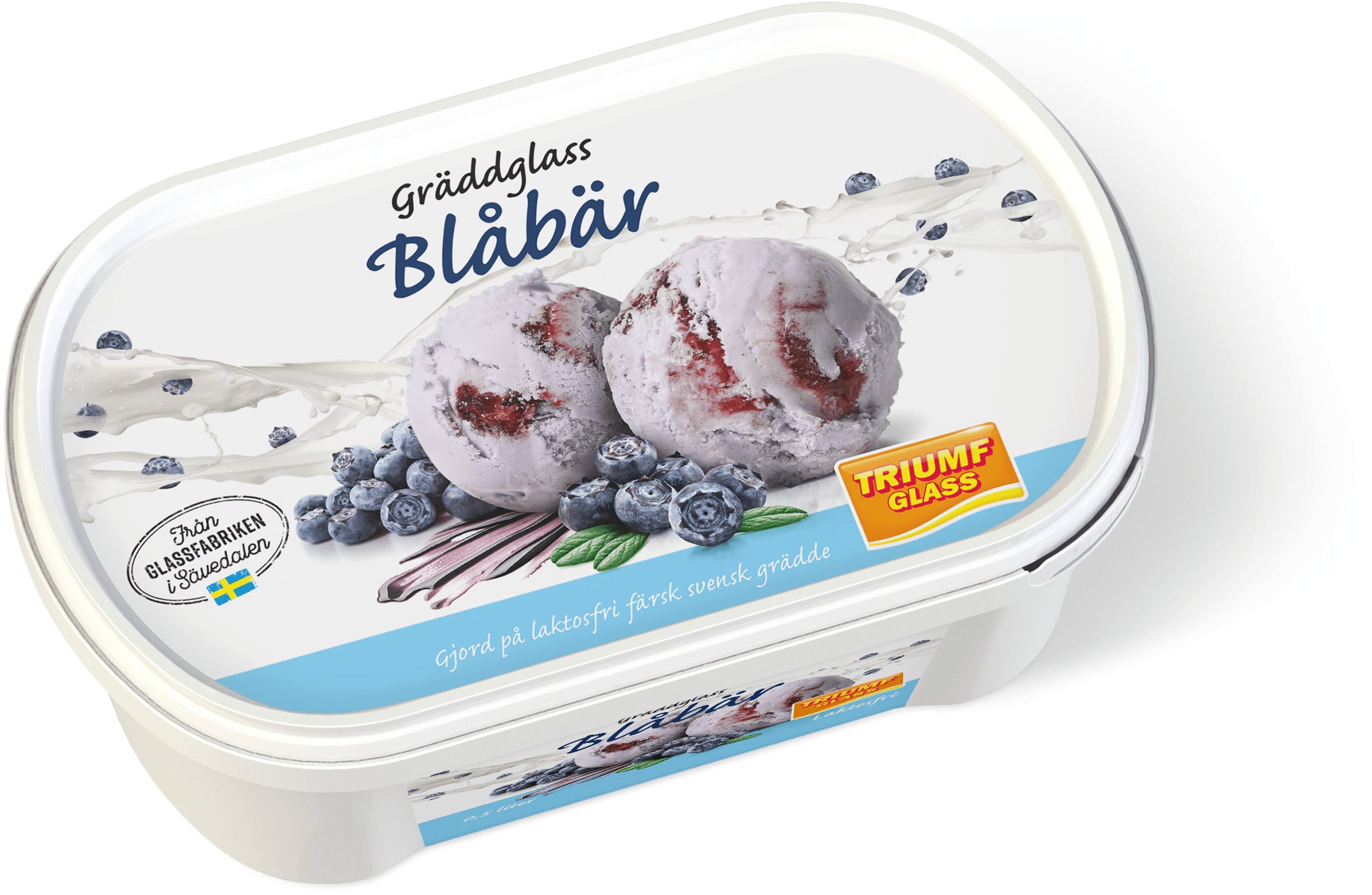 Laktosfri Gräddglass Blåbär