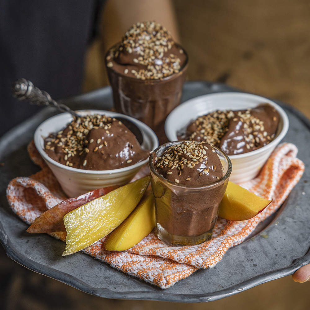 Bananglass med kakao