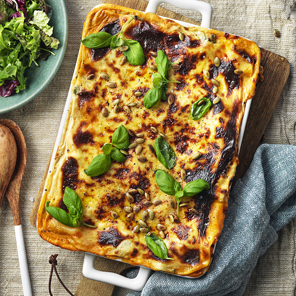 Grönsakslasagne med rotselleri