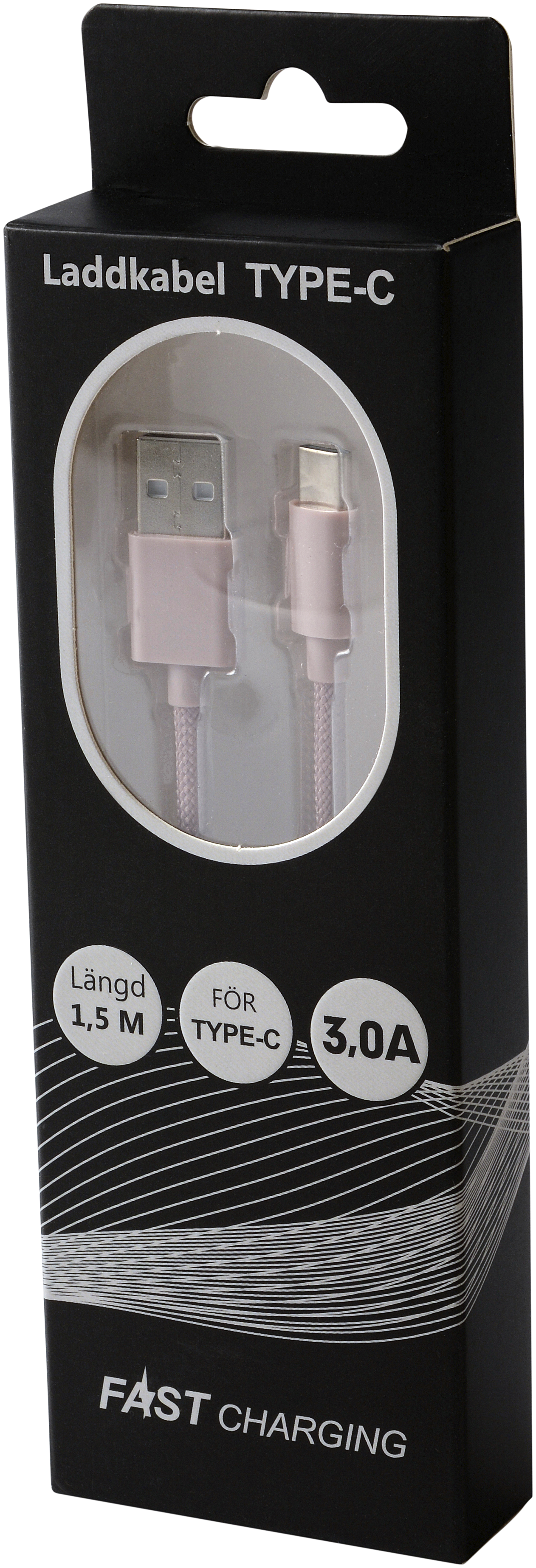 Laddkabel Textil Typ-C