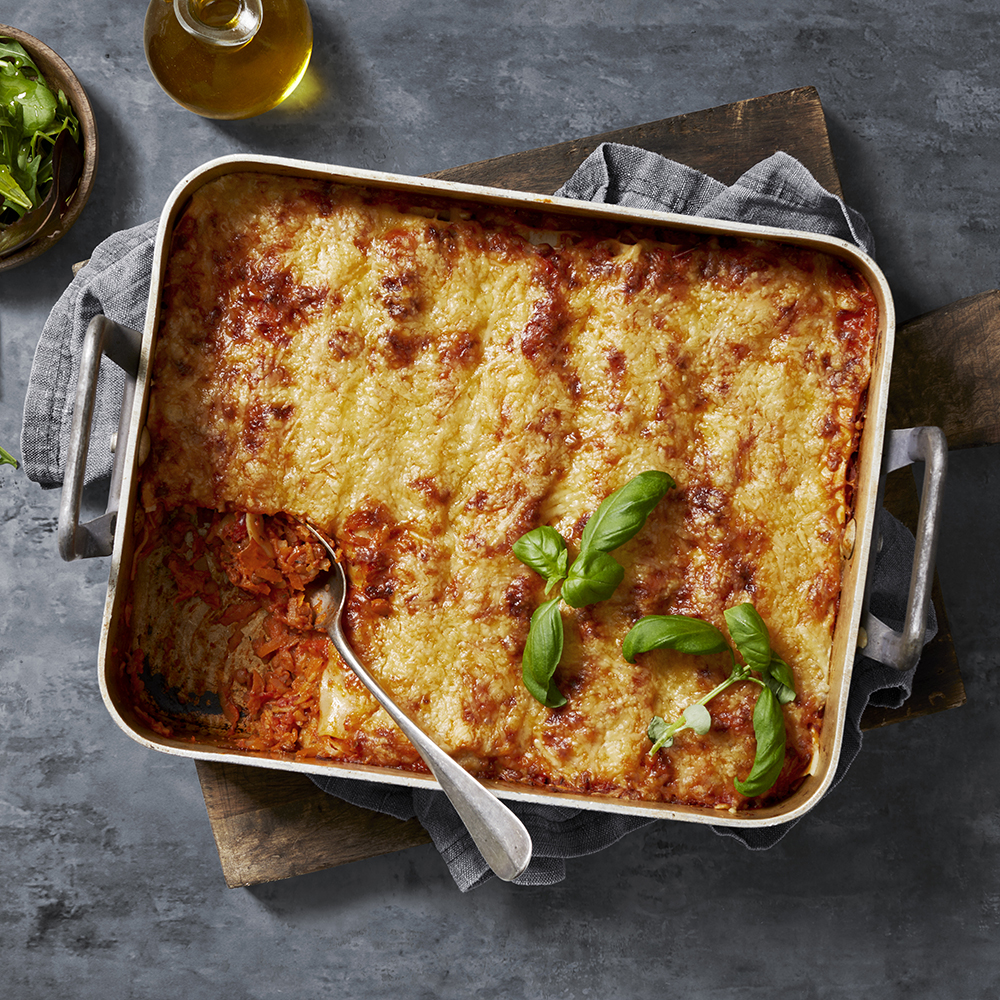 Rotfruktslasagne