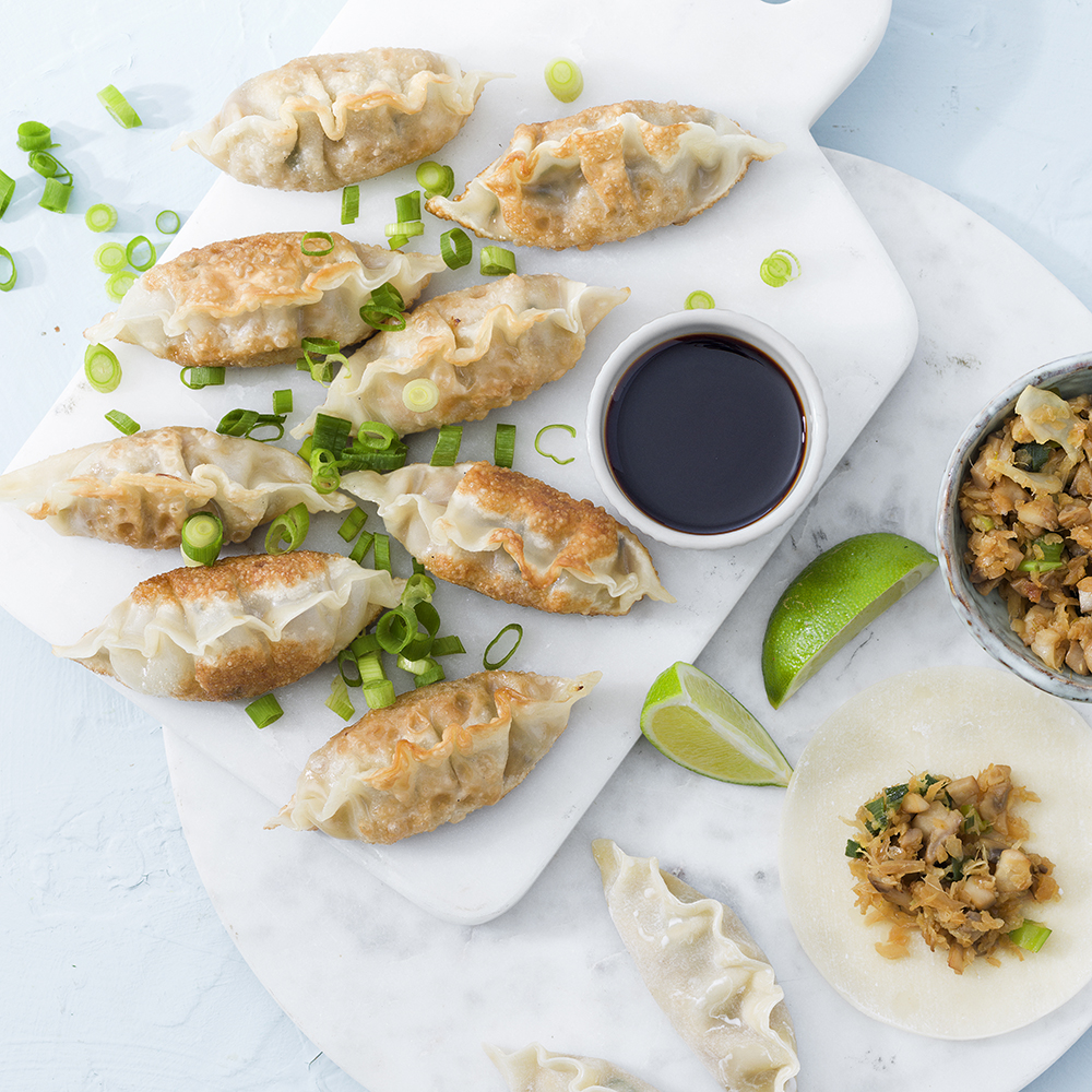 Vegetariska dumplings-gyoza