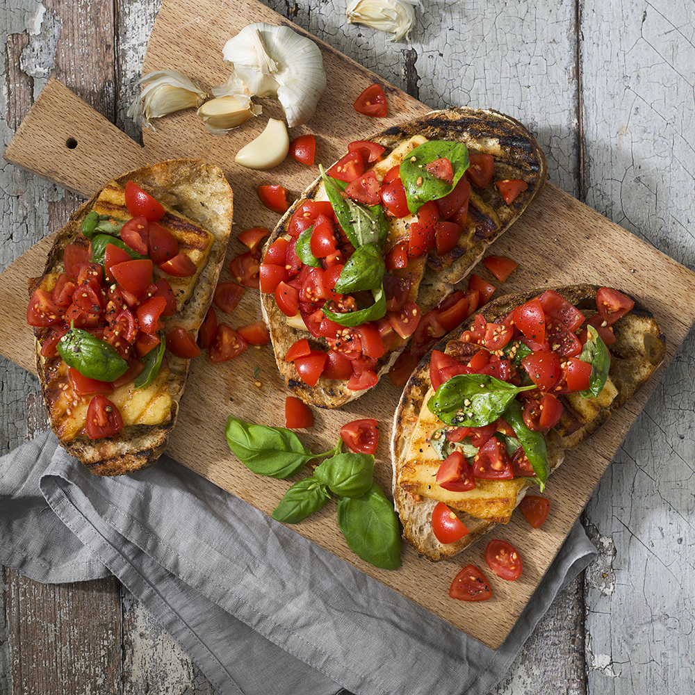 Bruschetta med grillost