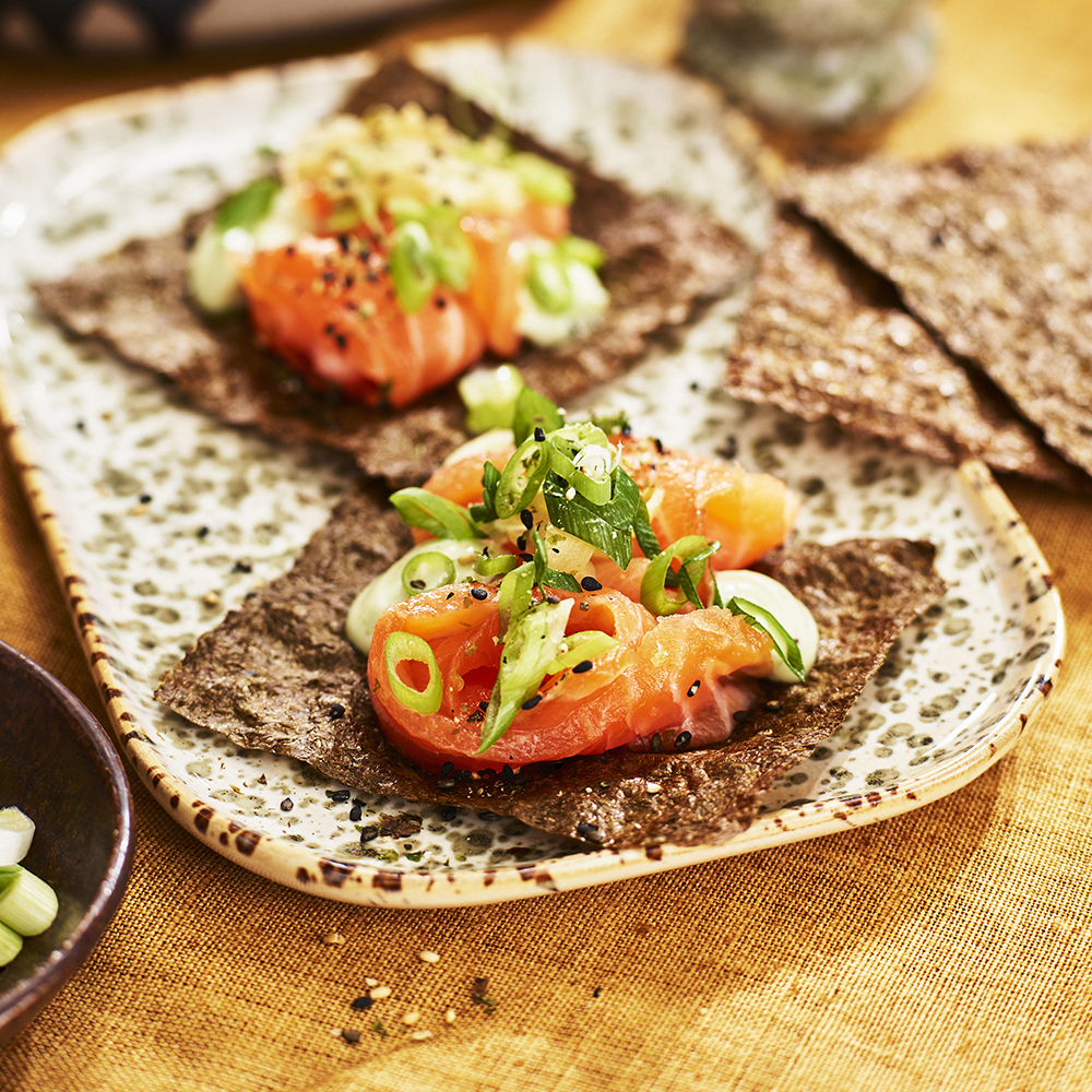 Gravad lax med citron och lime