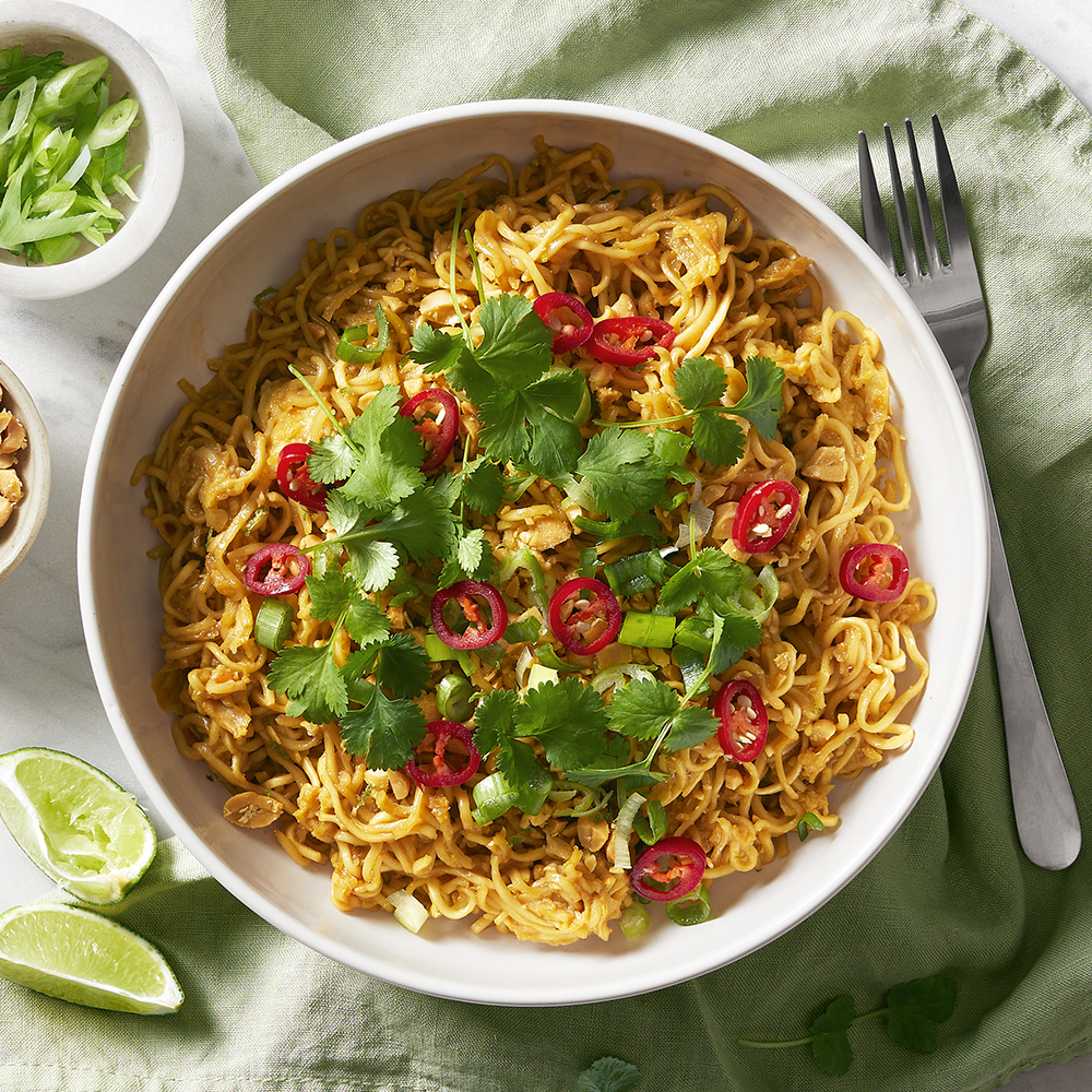 Snabb pad thai på 5 ingredienser
