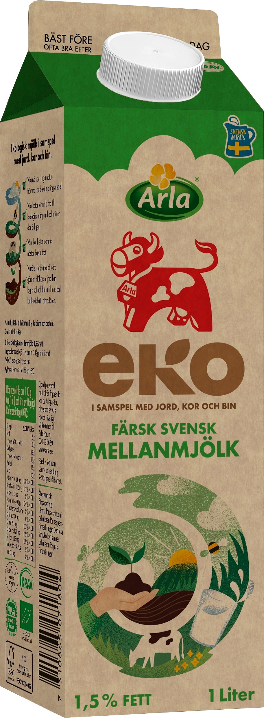Mellanmjölk Färsk Eko