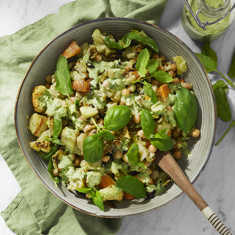 Grillad sallad med fetaoströra