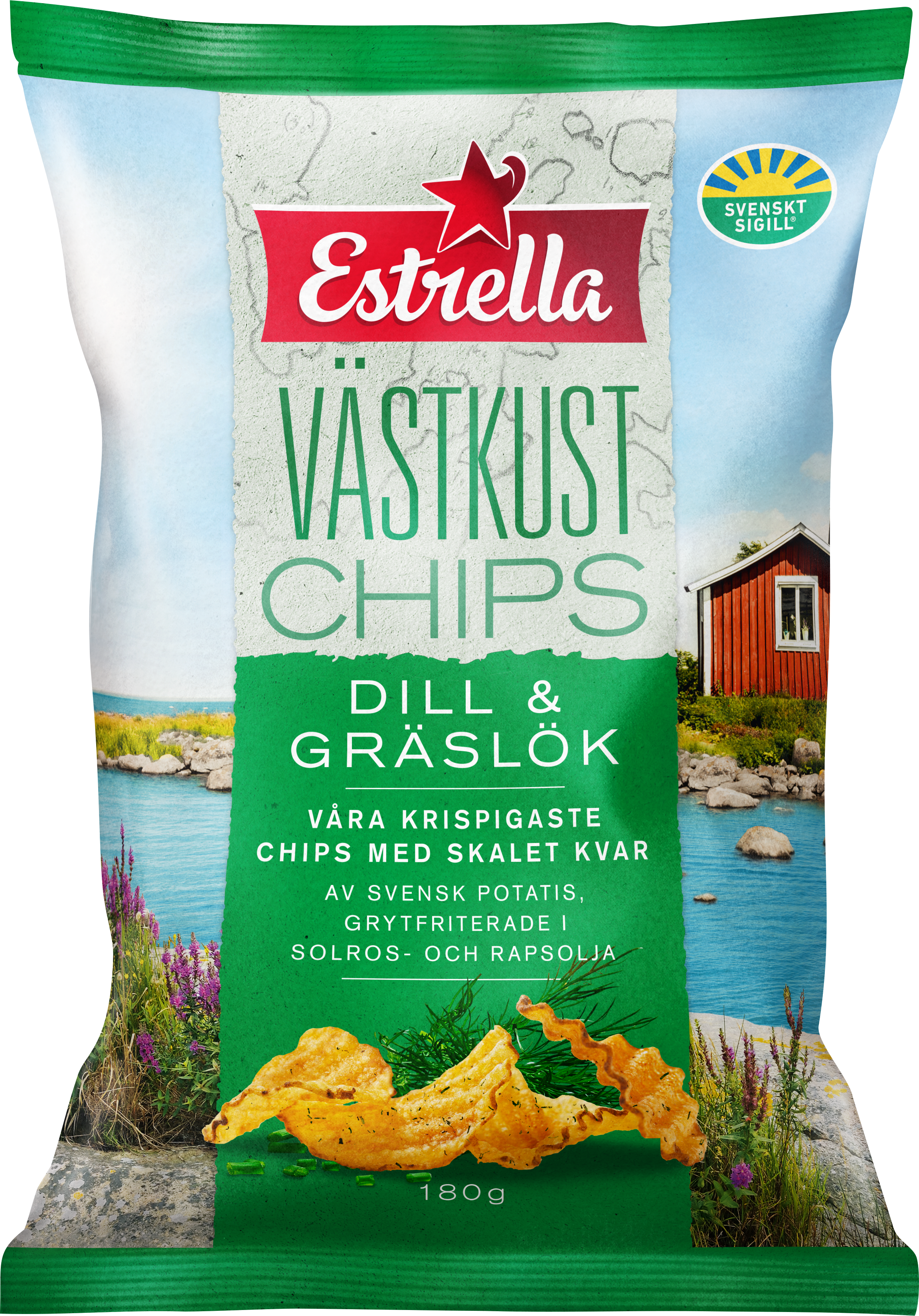 Västkustchips Dill & gräslök