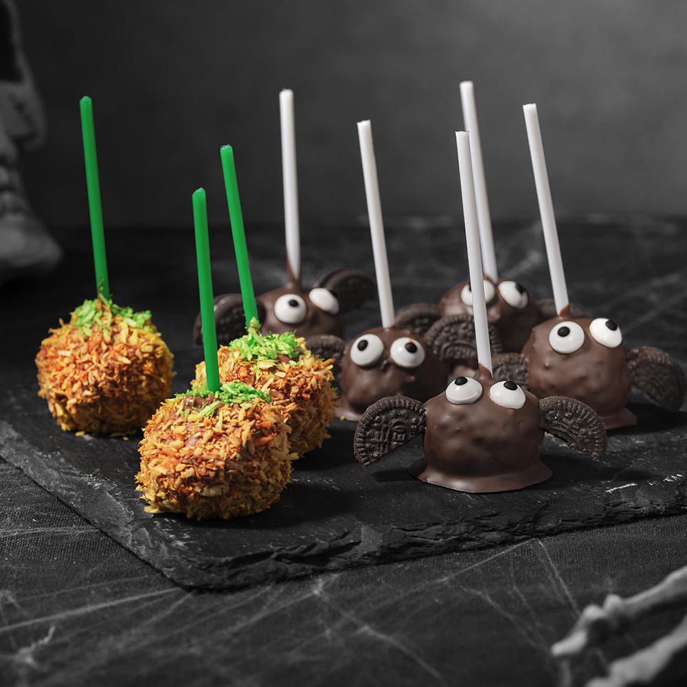 Chokladbollsklubbor till halloween