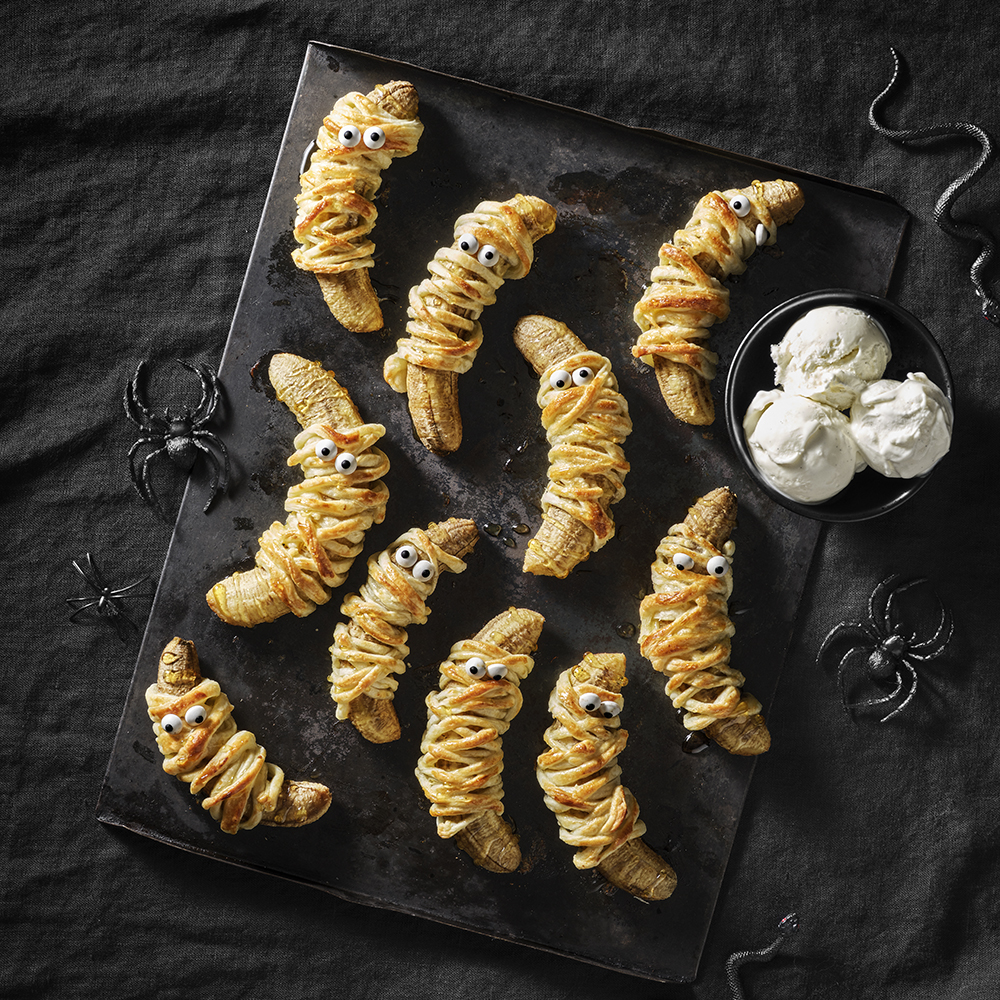 Bananmumier med smördeg