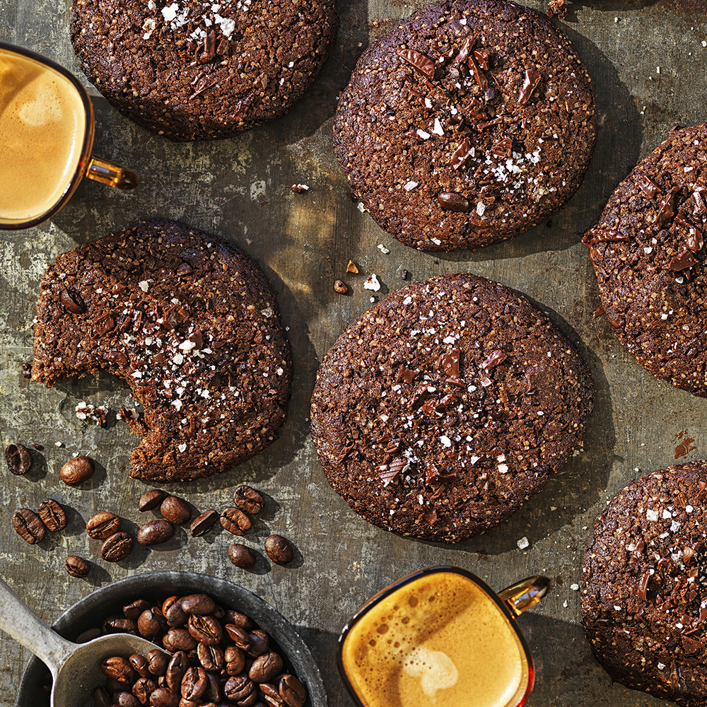 Coffee- och chocolate chip cookies