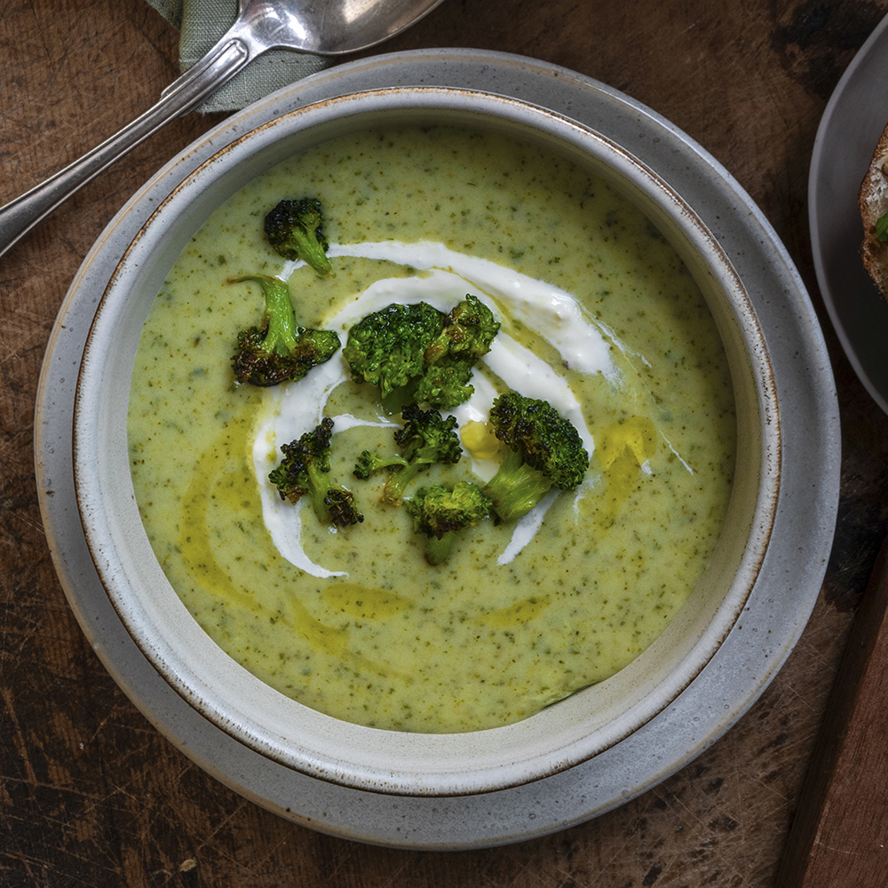 Broccoli- och rucolasoppa