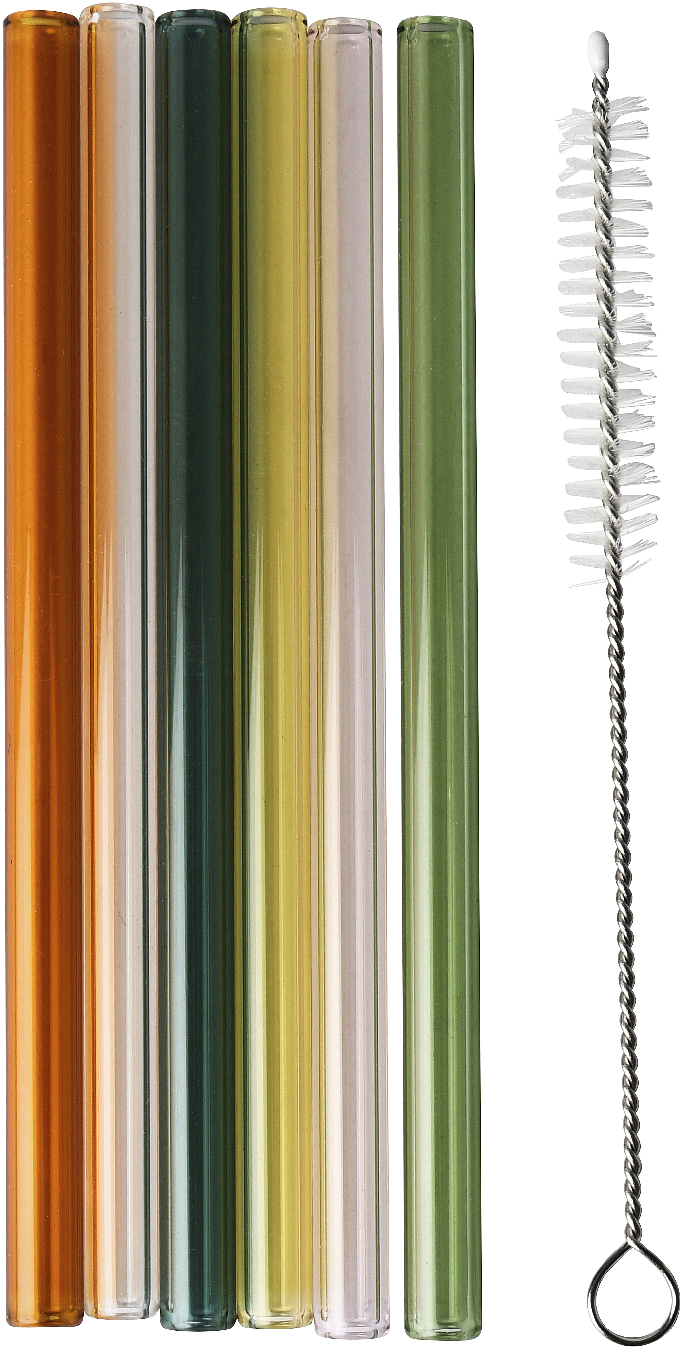 Sugrör Glas 6-pack