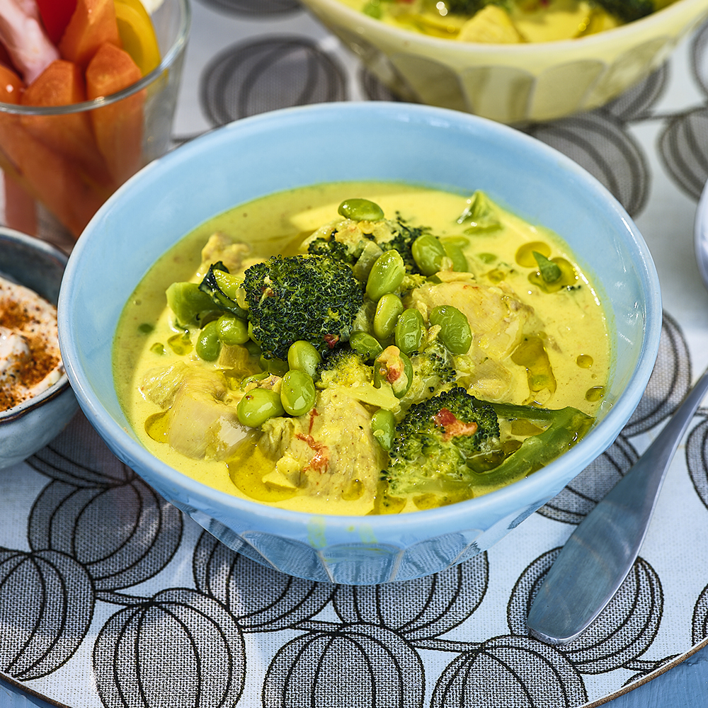 Kycklingcurry med ingefära och grönsaker