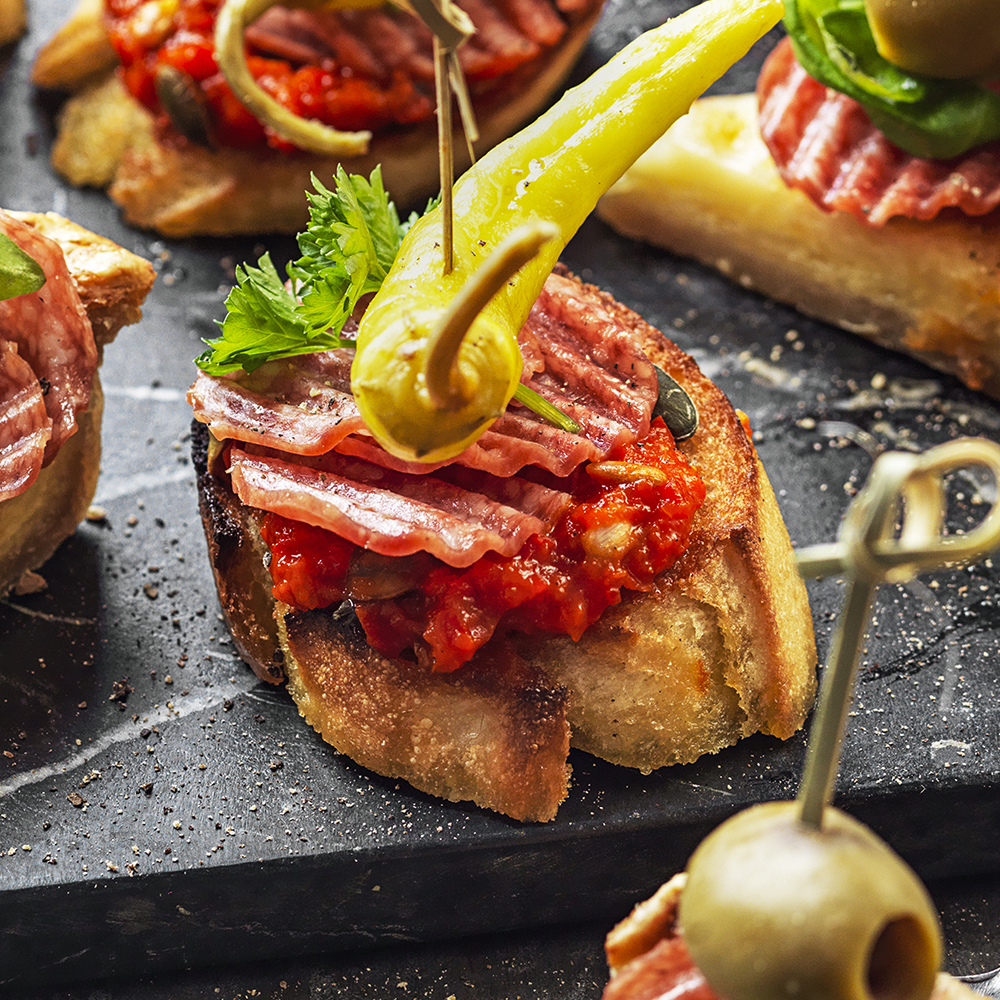 Pinchos med baguette