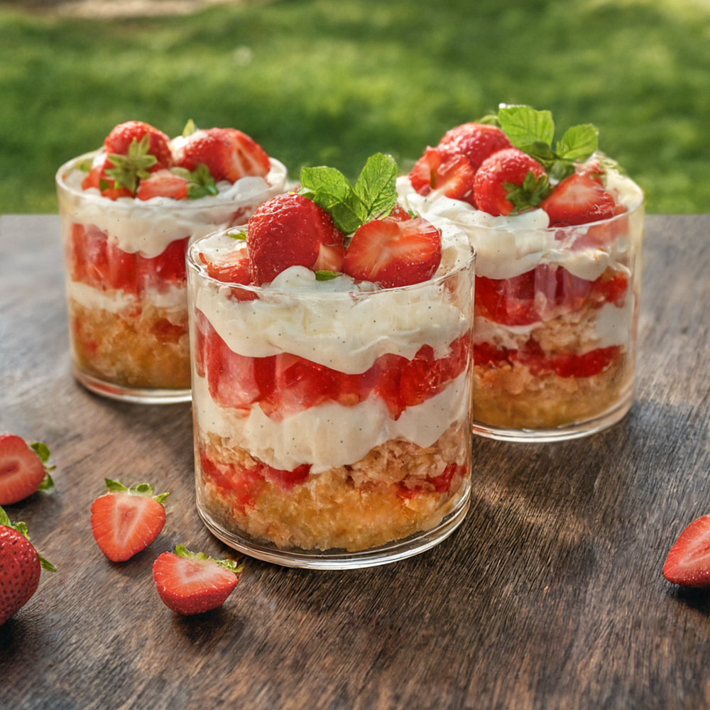 Snabb sommardessert i glas