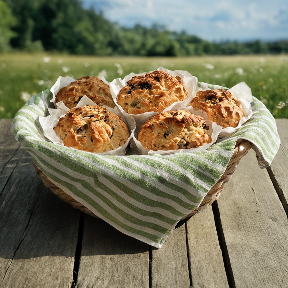 Snabba små frukostbröd