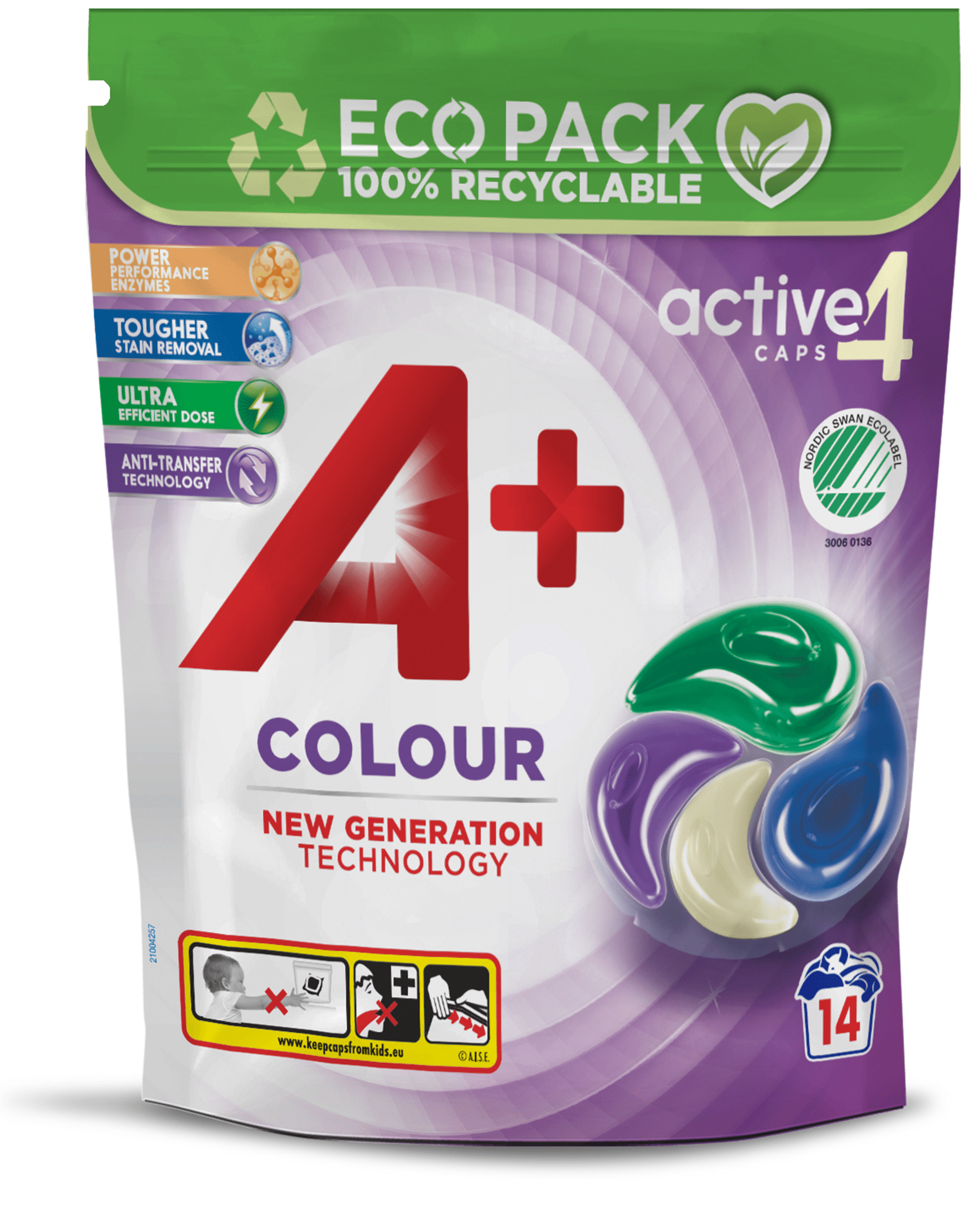 Tvättkapslar Kulörtvättmedel