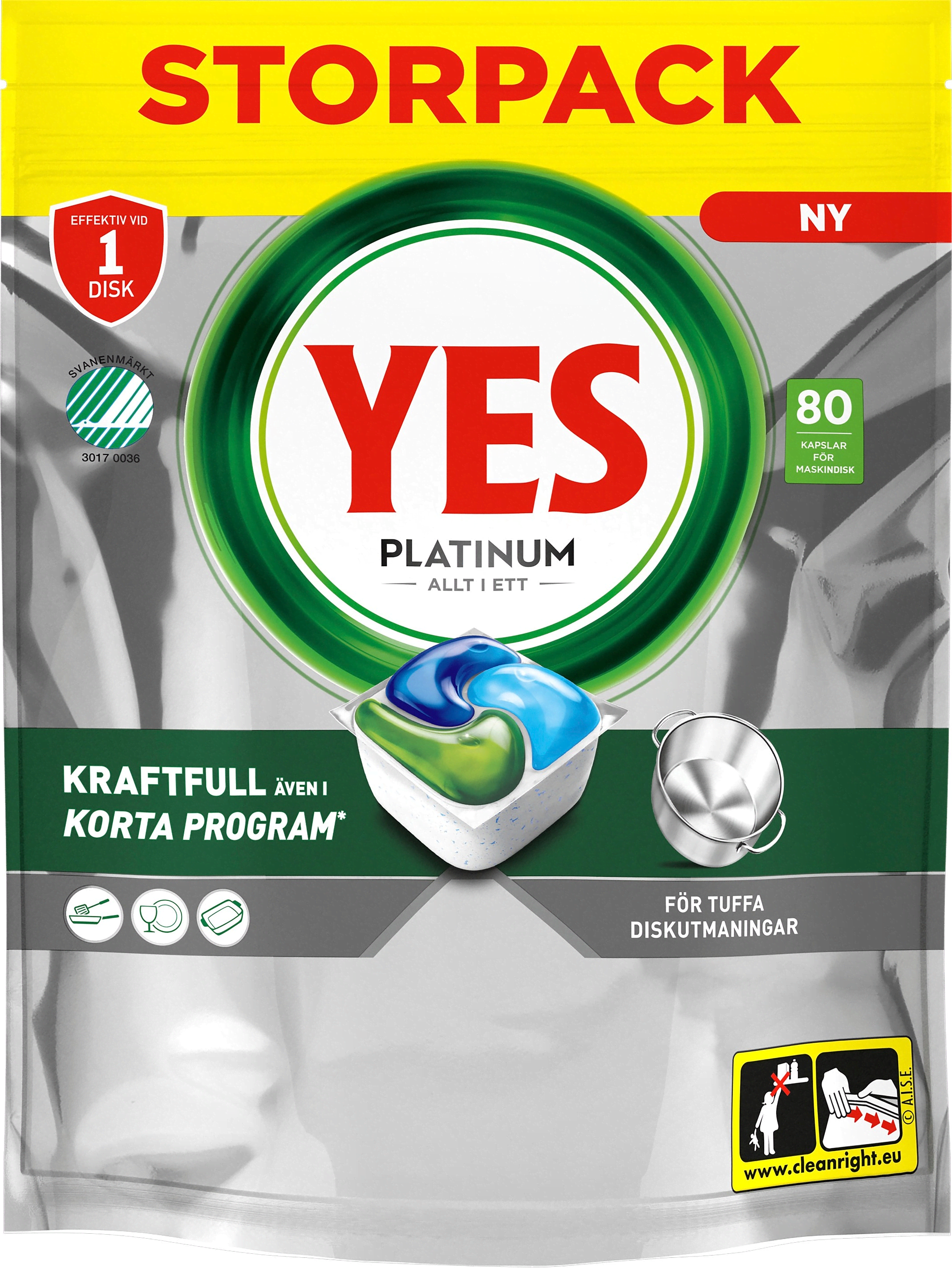 Maskindisktabletter Platinum All in One