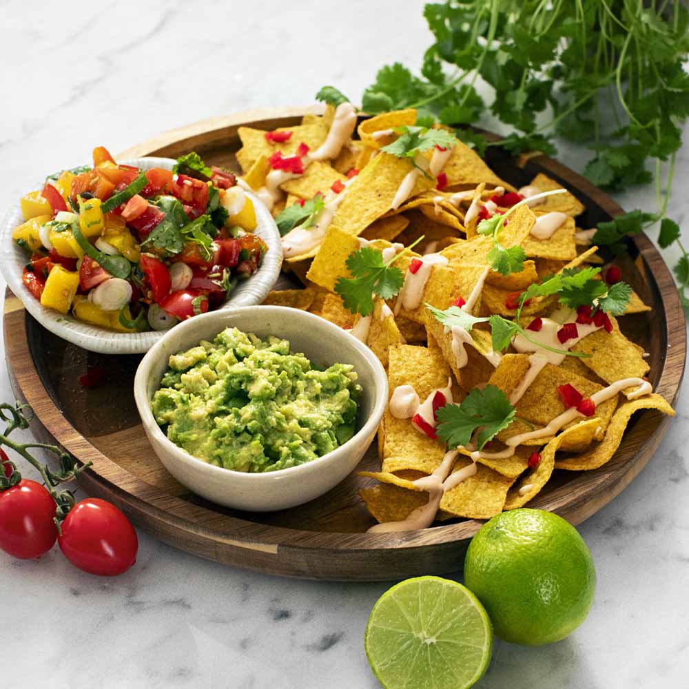 Nachotallrik med mangosalsa